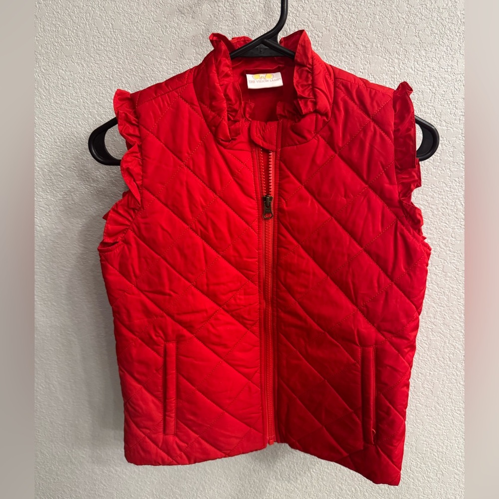 Red Quilted Kids Vest